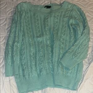 H&M Mint Green Cable Knit Sweater